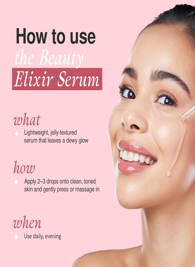 The Beauty Elixir Collagen & Retinol Serum For Face - Ultra Hydrating, Restores, Smooths & Reduces Wrinkles - Dermatologist Tested, Natural Ingredients, Clean Beauty - Korean Skin Care - 1.69 Fl. Oz - Image 3